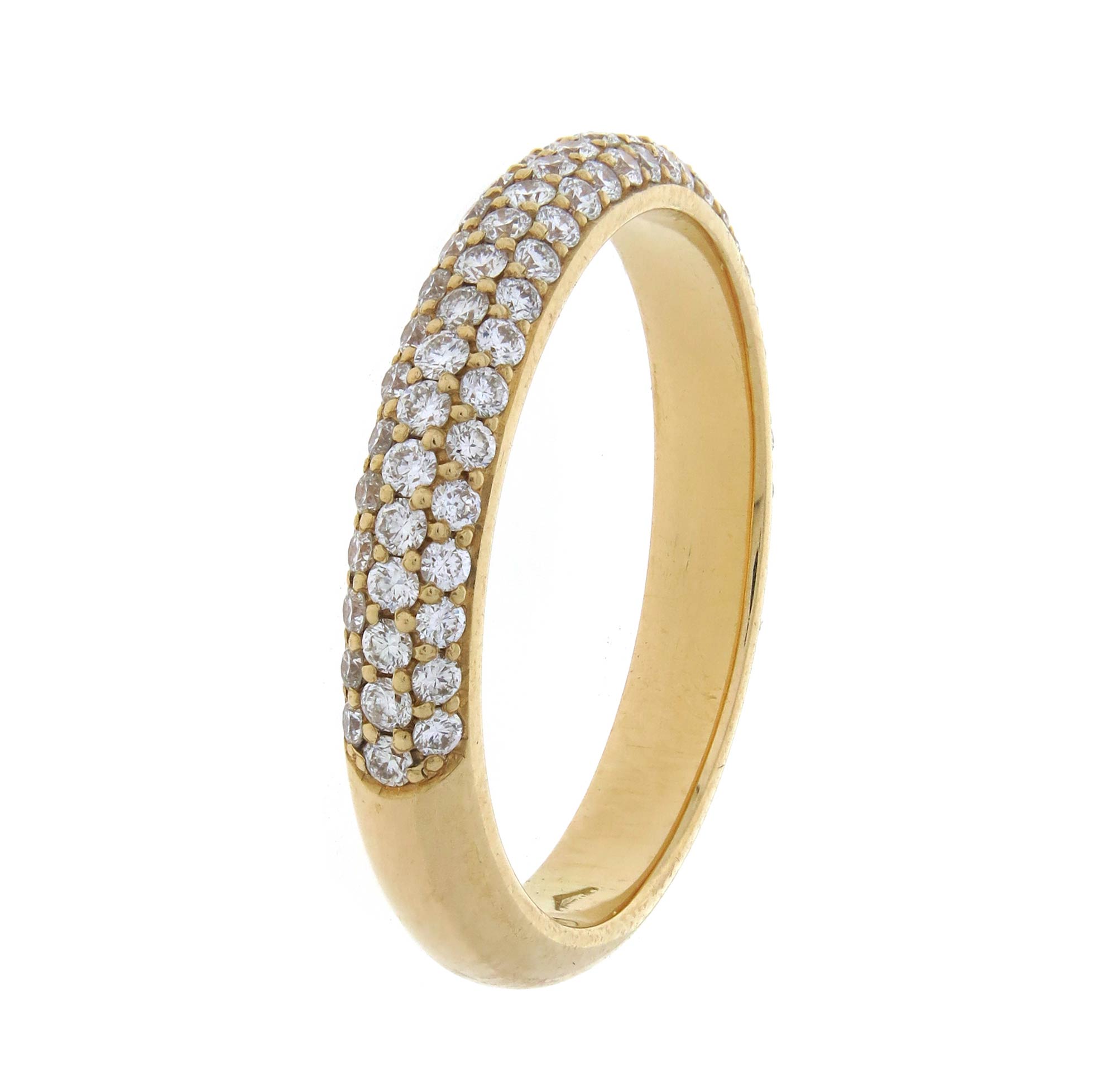 Domed Diamond Pave Ring - Eternity Rings | Diamant Dublin
